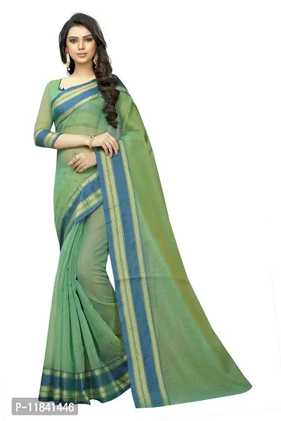 Beautiful Cotton Silk Saree with Blouse piece