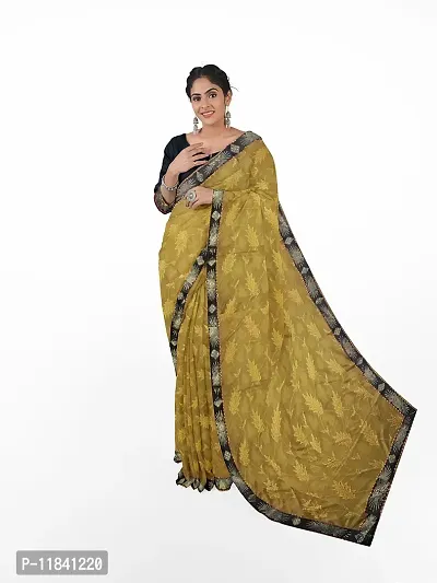 Beautiful Cotton Blend Saree with Blouse piece