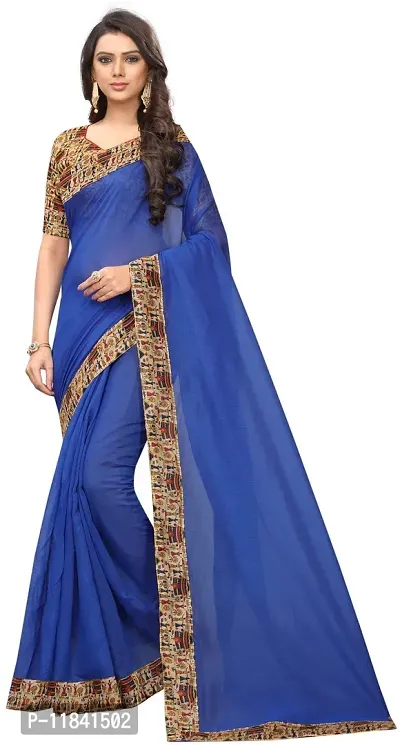 Beautiful Art Silk Saree with Blouse piece