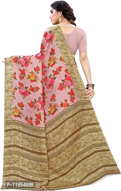 Beautiful Art Silk Saree with Blouse piece-thumb4