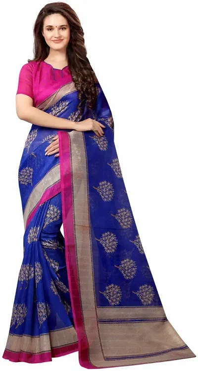 Stylish Women Georgette Saree with Blouse piece