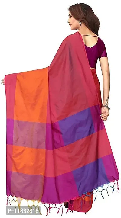 Beautiful Art Silk Saree with Blouse Piece-thumb2