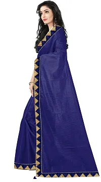 Beautiful Art Silk Saree with Blouse Piece-thumb1