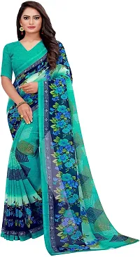 Beautiful Georgette Saree With Blouse Piece Pack Of 2-thumb1