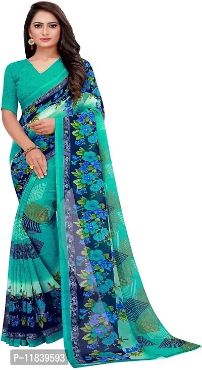 Beautiful Georgette Saree With Blouse Piece Pack Of 2-thumb2