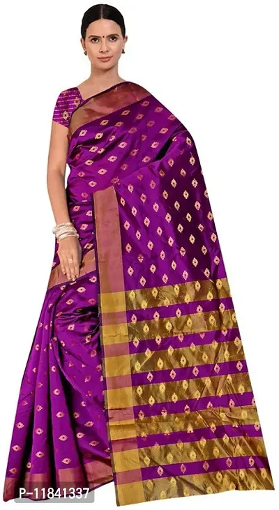 Beautiful Art Silk Saree with Blouse piece