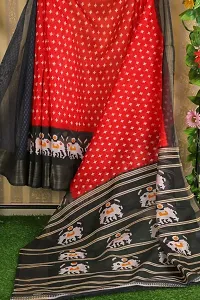 Beautiful Art Silk Saree with Blouse piece-thumb1