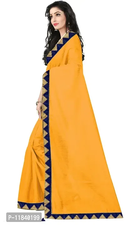 Beautiful Art Silk Saree with Blouse piece-thumb2