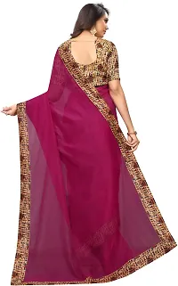 Beautiful Art Silk Saree with Blouse piece-thumb2