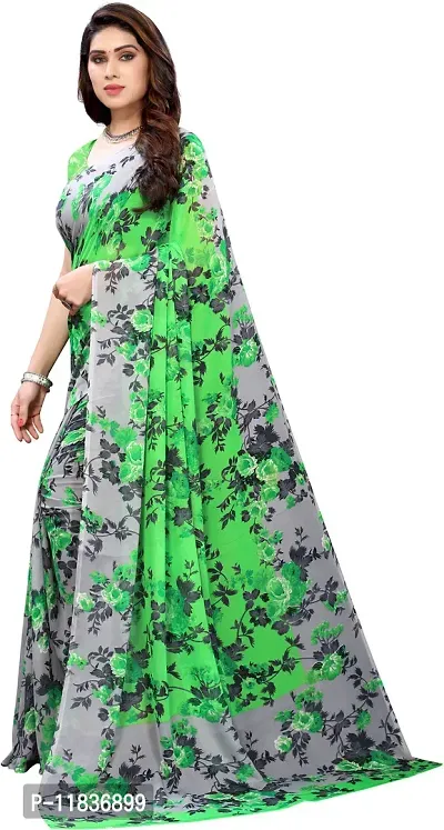 Beautiful Georgette Saree with Blouse Piece-thumb2