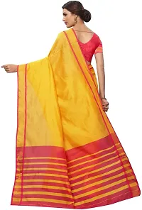 Beautiful Cotton Silk Saree with Blouse piece-thumb1