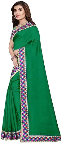 Beautiful Art Silk Saree with Blouse piece-thumb1