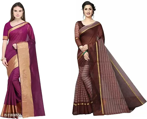 Beautiful Georgette Saree with Blouse Piece Pack Of 2-thumb0