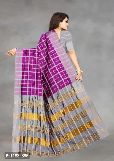 Beautiful Art Silk Saree with Blouse Piece-thumb2