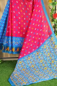 Beautiful Art Silk Saree with Blouse Piece-thumb1