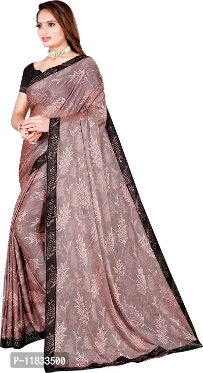 Beautiful Lycra Saree with Blouse Piece-thumb2