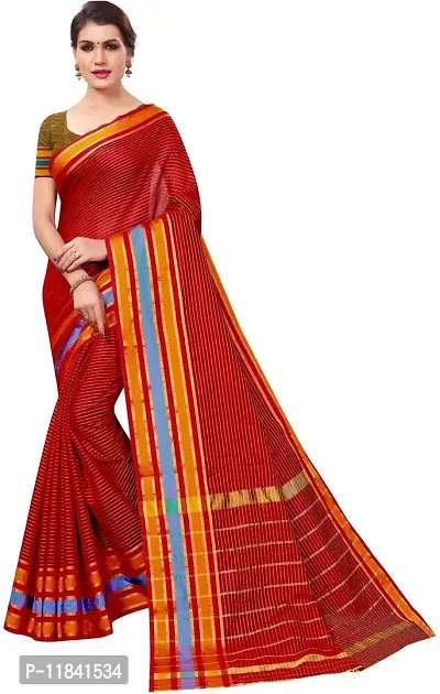 Beautiful Cotton Silk Saree with Blouse piece