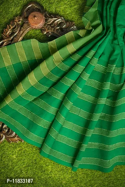 Beautiful Cotton Silk Saree with Blouse Piece-thumb0