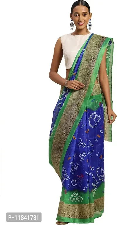 Beautiful Art Silk Saree with Blouse piece