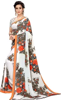 Beautiful Georgette Saree with Blouse Piece-thumb1