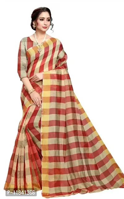 Beautiful Art Silk Saree with Blouse piece-thumb0