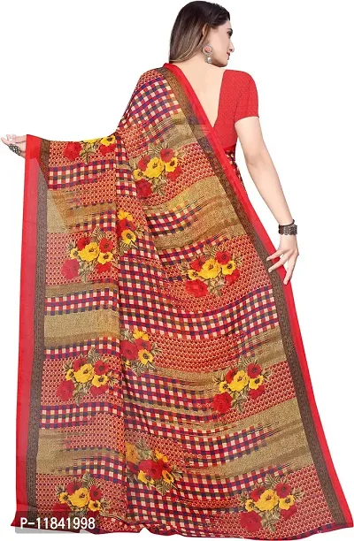 Beautiful Georgette Saree with Blouse piece-thumb3