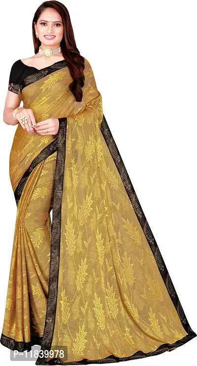 Beautiful Cotton Blend Saree with Blouse piece-thumb0