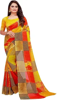 Beautiful Georgette Saree With Blouse Piece Pack Of 2-thumb2