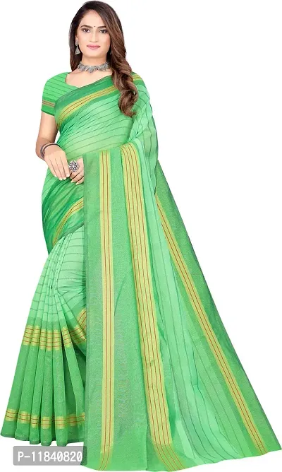 Beautiful Cotton Silk Saree with Blouse piece