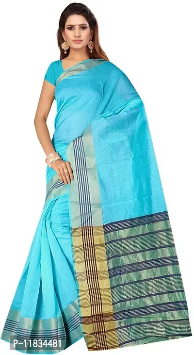 Beautiful Silk Blend Saree with Blouse Piece