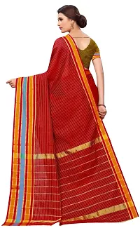 Beautiful Cotton Silk Saree with Blouse piece-thumb1