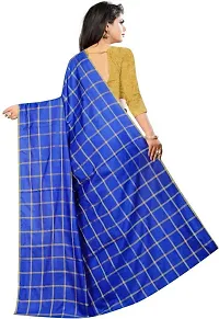 Beautiful Art Silk Saree with Blouse Piece-thumb1