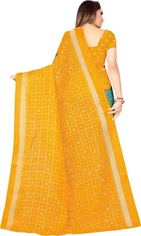 Beautiful Art Silk Saree with Blouse Piece-thumb1