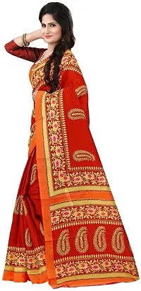 Beautiful Art Silk Saree with Blouse piece-thumb2