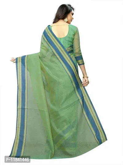 Beautiful Cotton Silk Saree with Blouse piece-thumb3