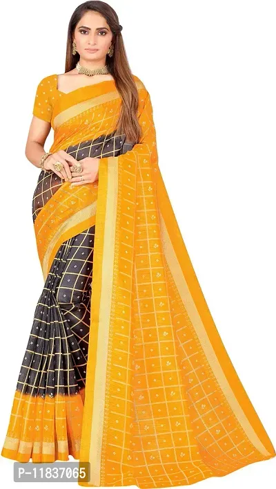 Beautiful Art Silk Saree with Blouse Piece