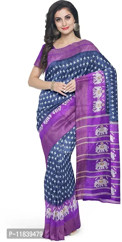 Beautiful Art Silk Saree with Blouse piece-thumb2