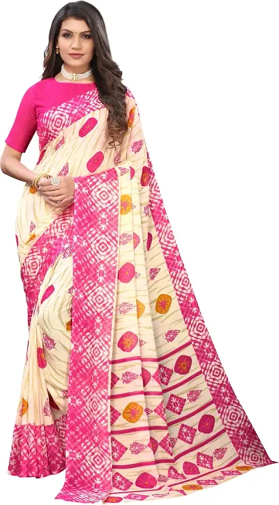 Beautiful Georgette Saree with Blouse Piece