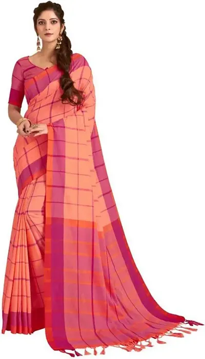 Glamorous Silk Blend Saree with Blouse piece 