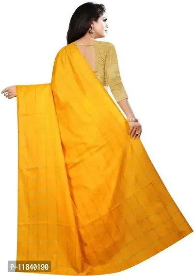 Beautiful Art Silk Saree with Blouse piece-thumb2