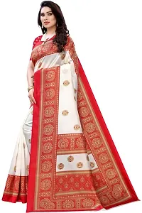 Beautiful Art Silk Saree with Blouse piece-thumb1