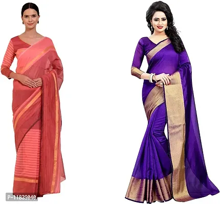 Beautiful Georgette Saree with Blouse Piece Pack Of 2