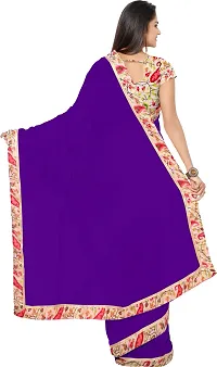 Beautiful Georgette Saree with Blouse Piece-thumb1