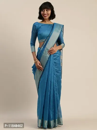 Beautiful Art Silk Saree with Blouse piece-thumb0