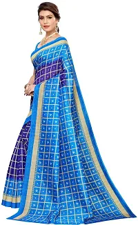 Beautiful Art Silk Saree with Blouse Piece-thumb1