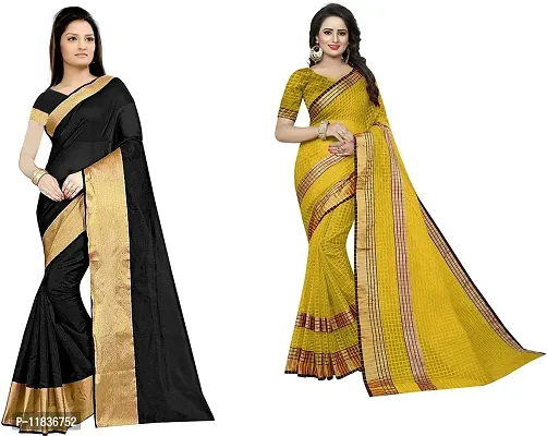 Beautiful Georgette Saree with Blouse Piece Pack Of 2-thumb0