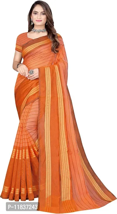 Beautiful Cotton Silk Saree with Blouse Piece