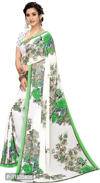 Beautiful Georgette Saree with Blouse Piece-thumb2