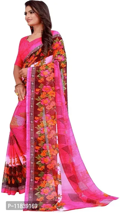 Beautiful Georgette Saree with Blouse piece-thumb2