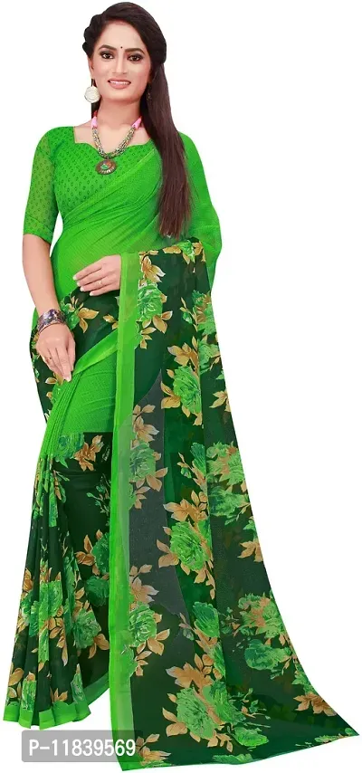 Beautiful Georgette Saree With Blouse Piece Pack Of 2-thumb3